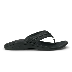 OluKai Hokua – Black / Dark Shadow