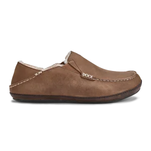 OluKai Moloā Slipper – Toffee / Dark Wood