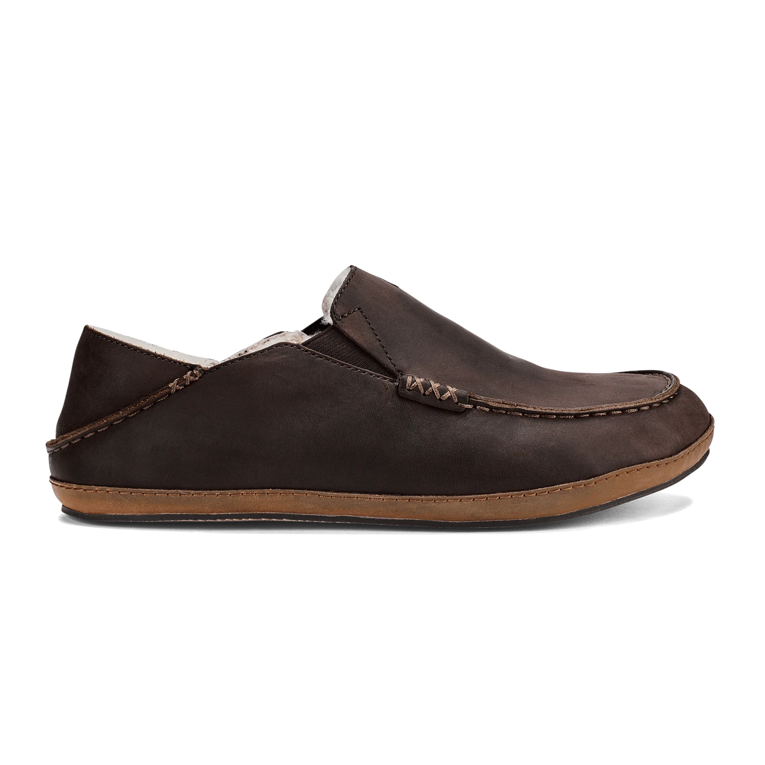 OluKai Moloā Slipper – Dark Wood