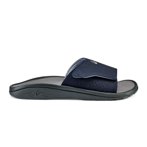OluKai Nalu Slide – Trench Blue / Charcoal