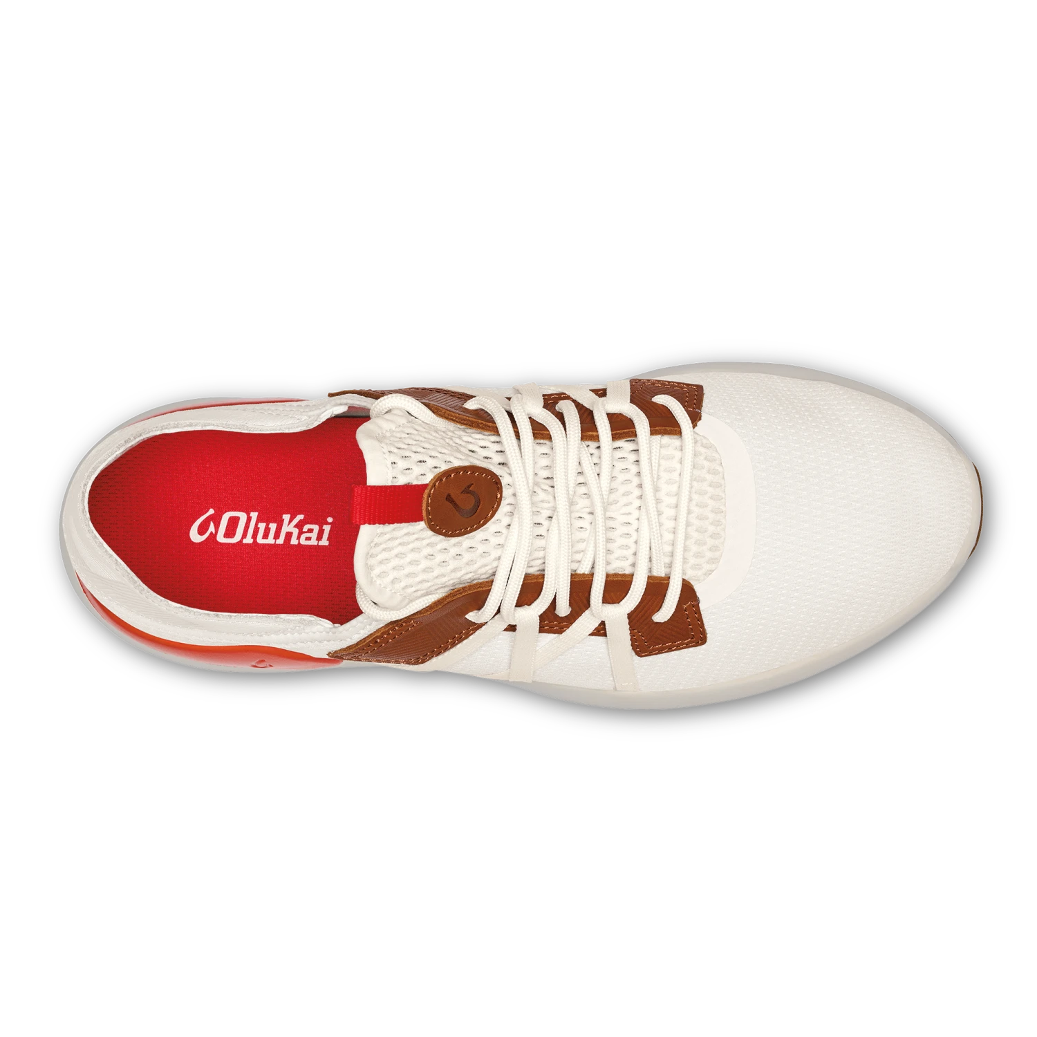 OluKai Mio Lī- Bright White / Red Lava - Image 7