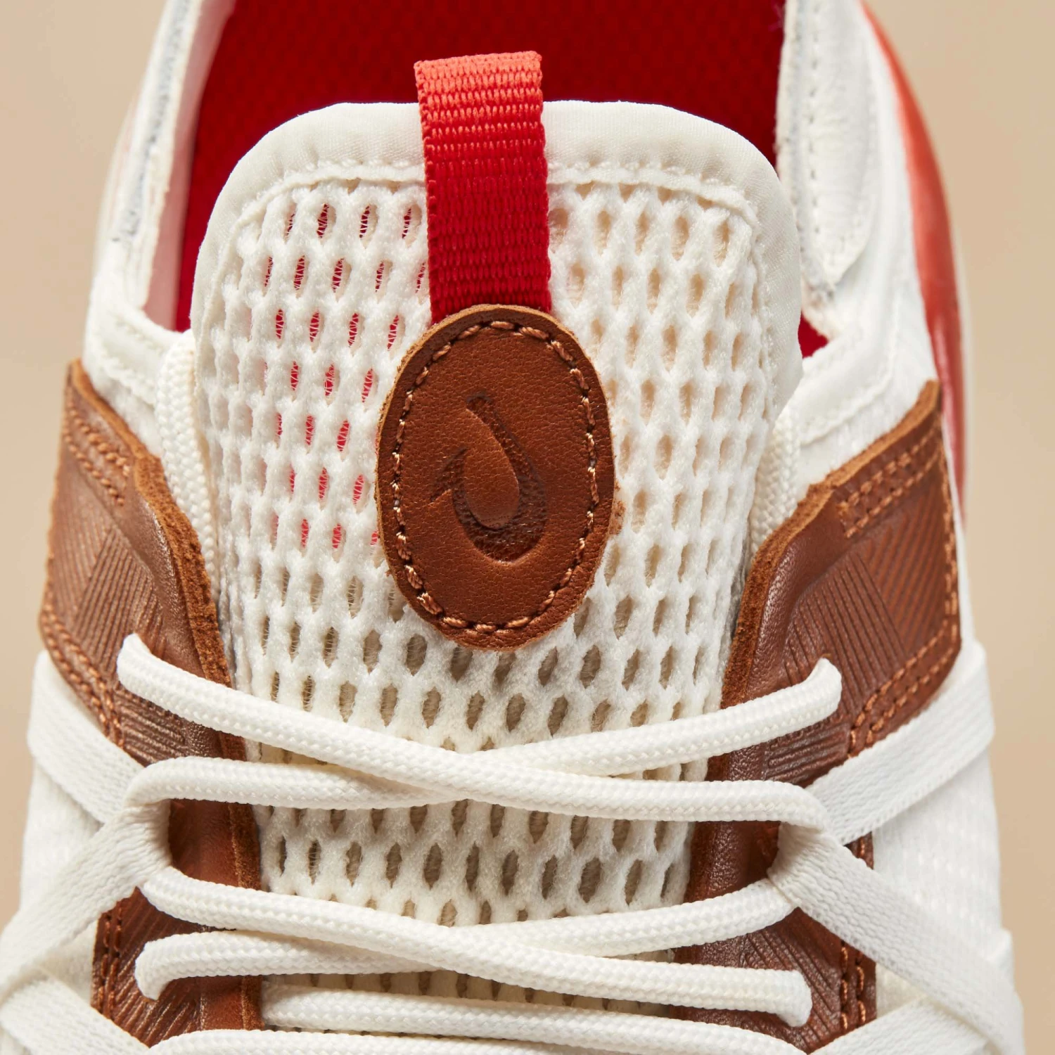 OluKai Mio Lī- Bright White / Red Lava - Image 3