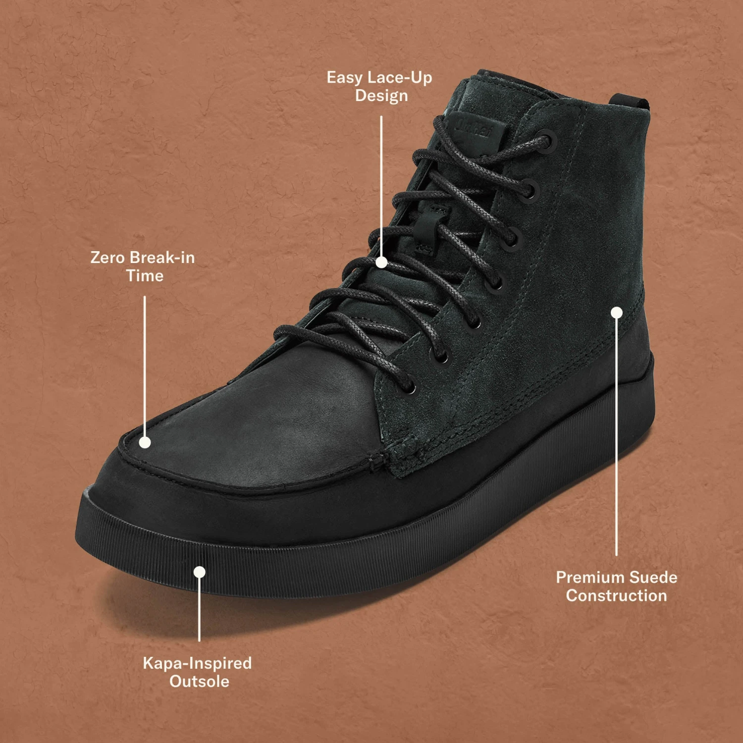 OluKai Mōlina Suede – Lava Rock - Image 4
