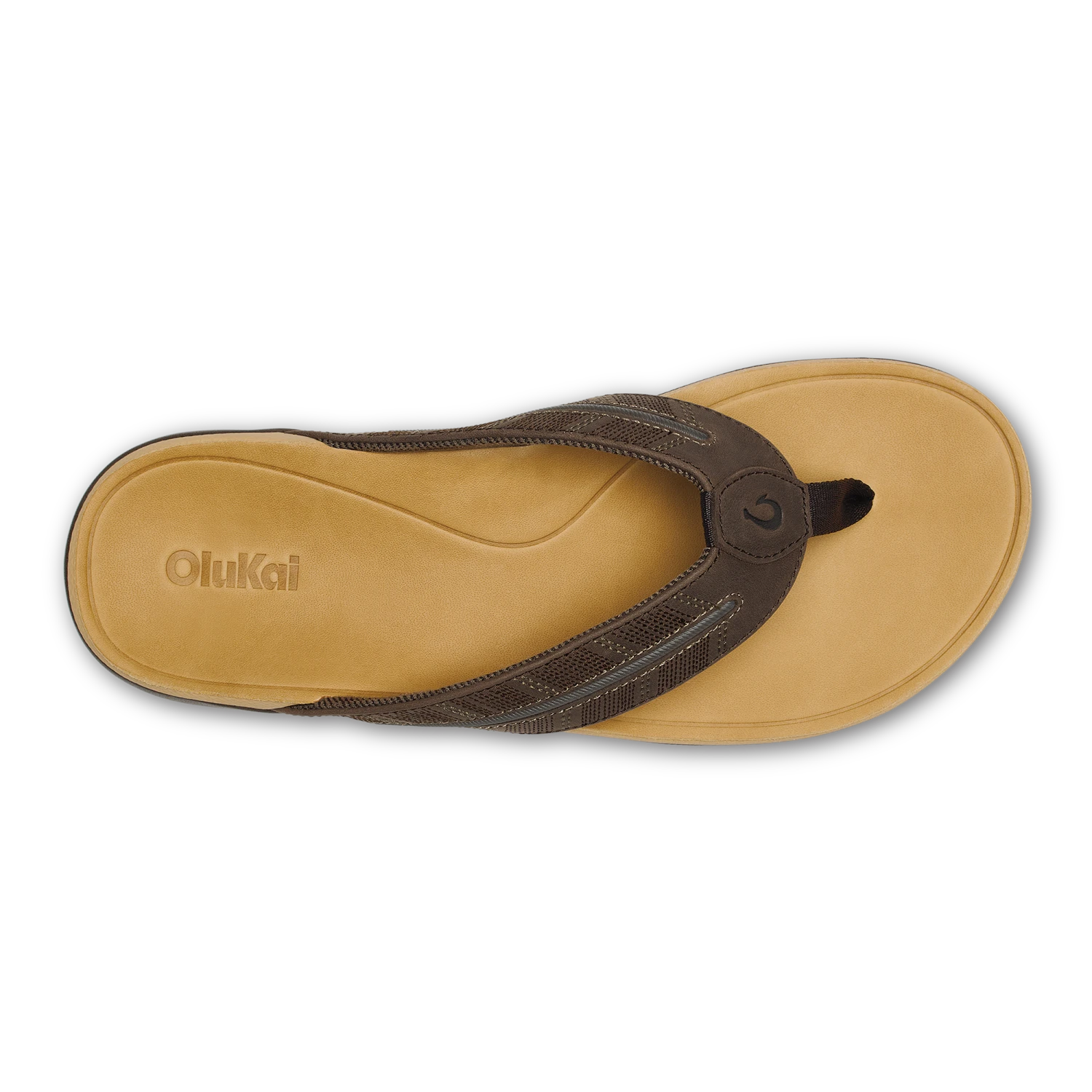 OluKai Tuahine Palm-Dk Java / Golden Sand - Image 7