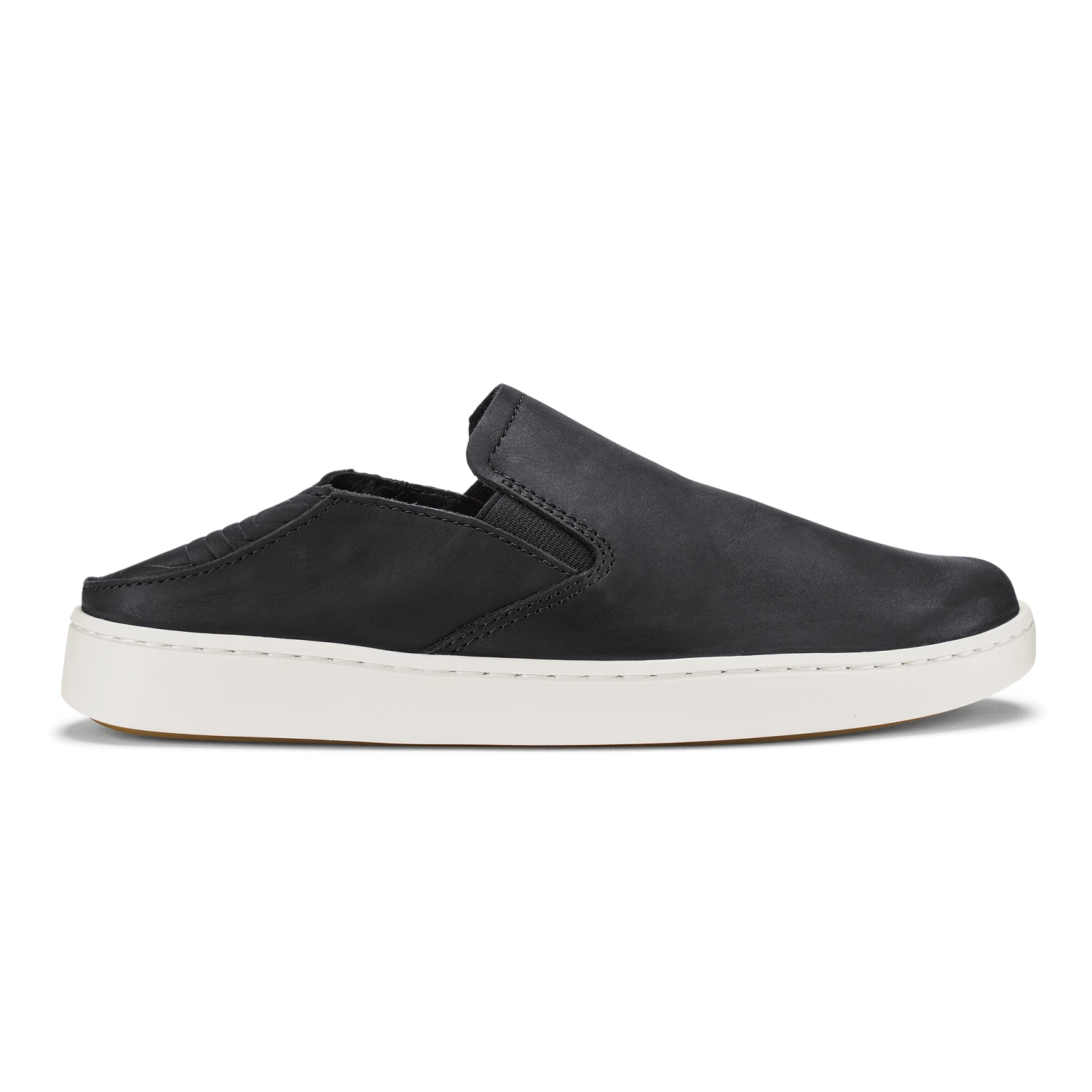 OluKai Pehuea Leather-Onyx / Onyx - Image 4