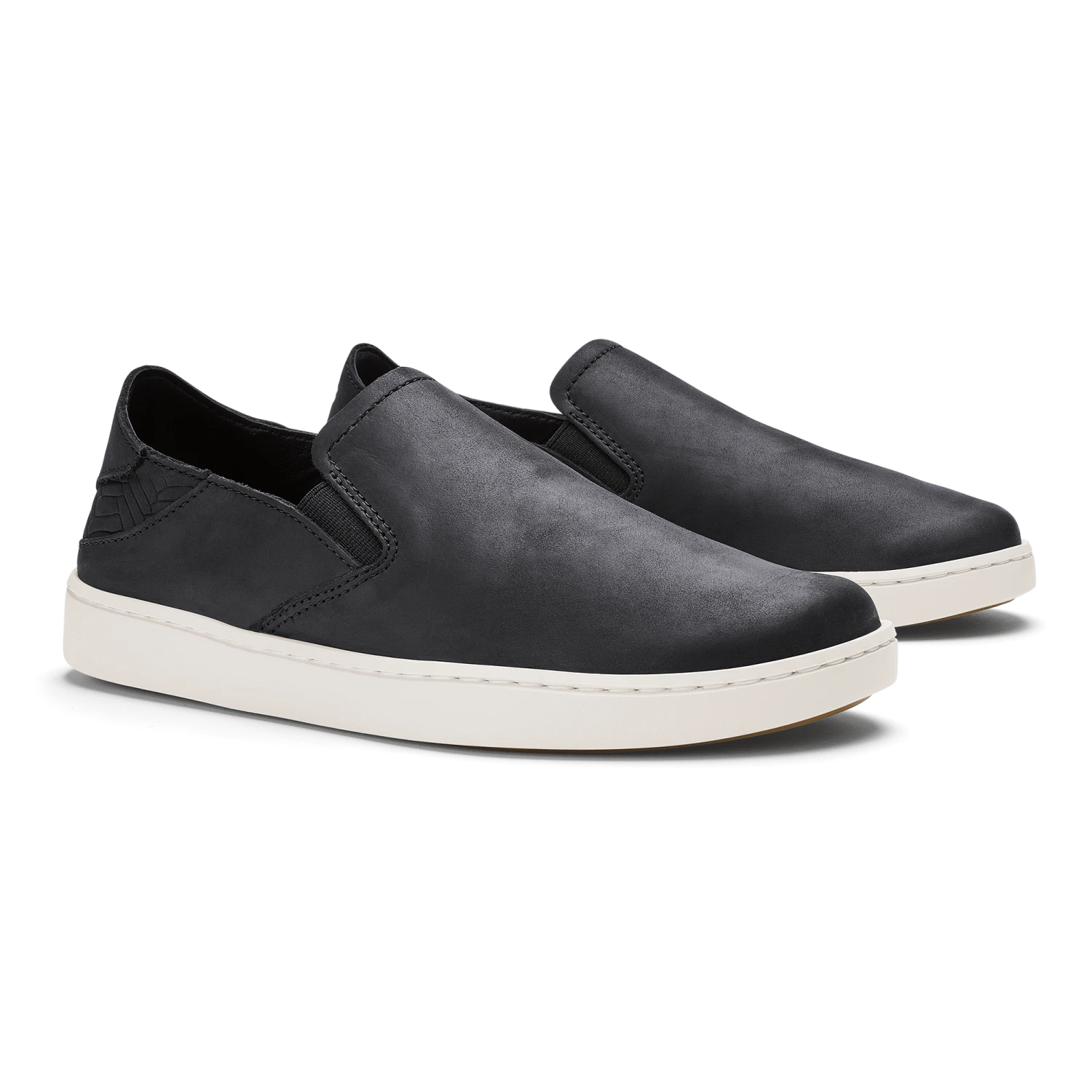 OluKai Pehuea Leather-Onyx / Onyx - Image 6