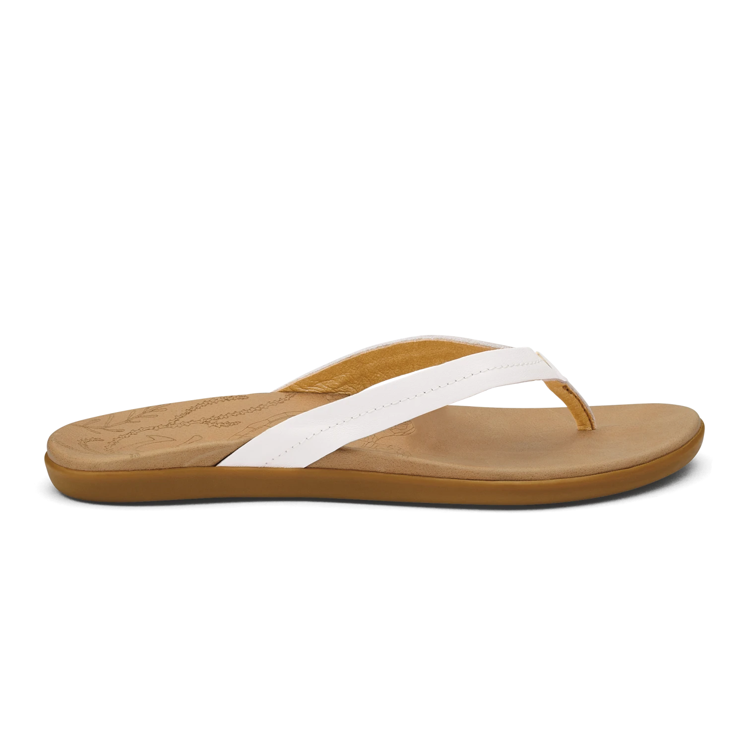 OluKai Honu – Bright White / Golden Sand