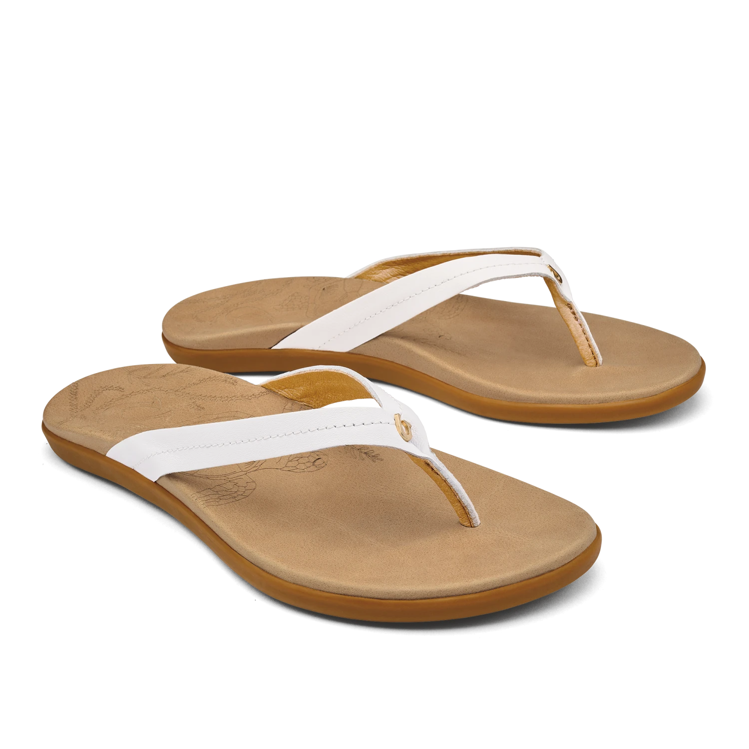 OluKai Honu – Bright White / Golden Sand - Image 3