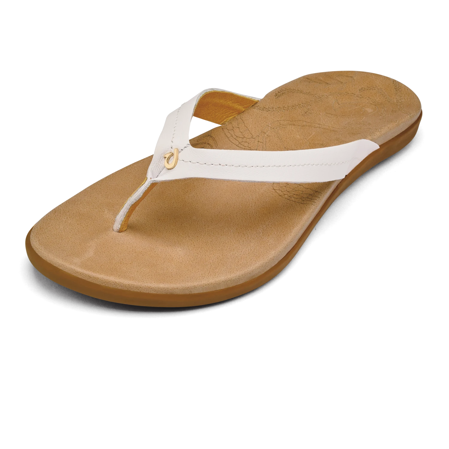 OluKai Honu – Bright White / Golden Sand - Image 5