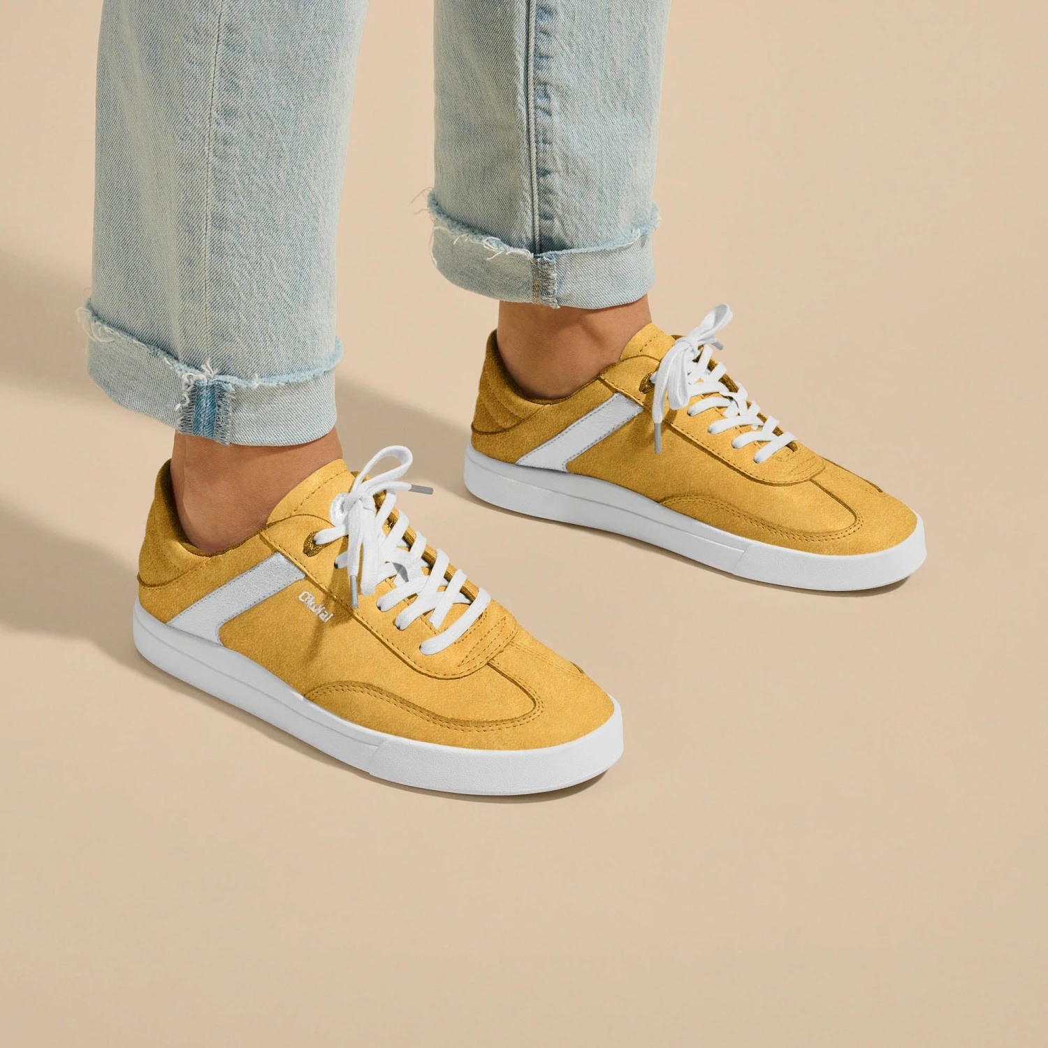OluKai Hā'upu – Mustard / Off White - Image 2