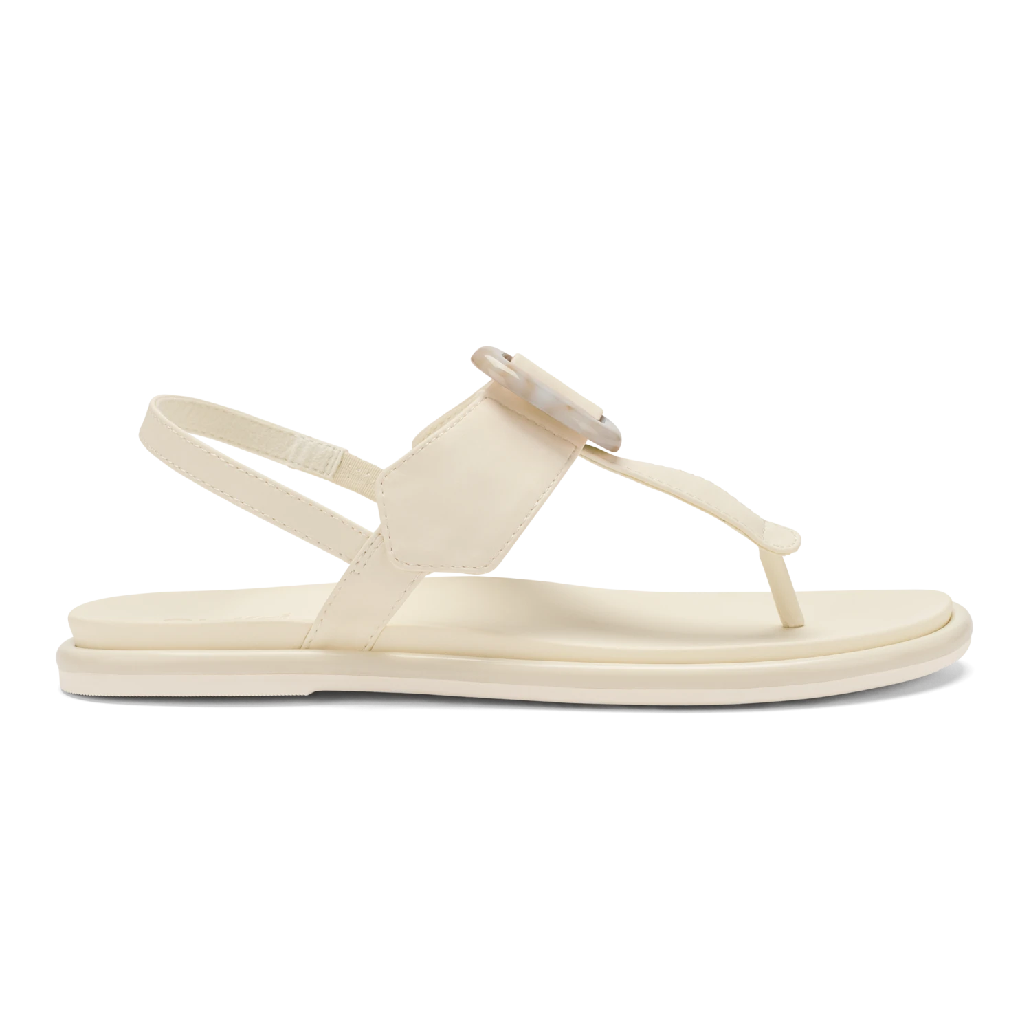 OluKai La'i T–Bar – White Sand / White Sand