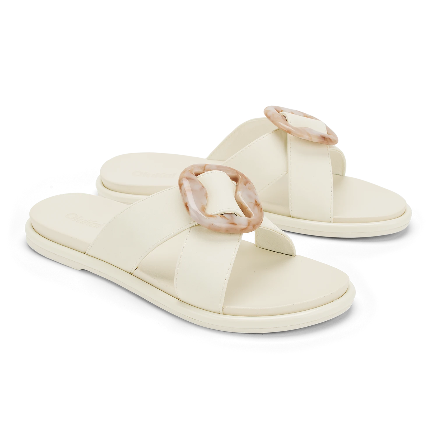OluKai La'i Slide – White Sand - Image 4