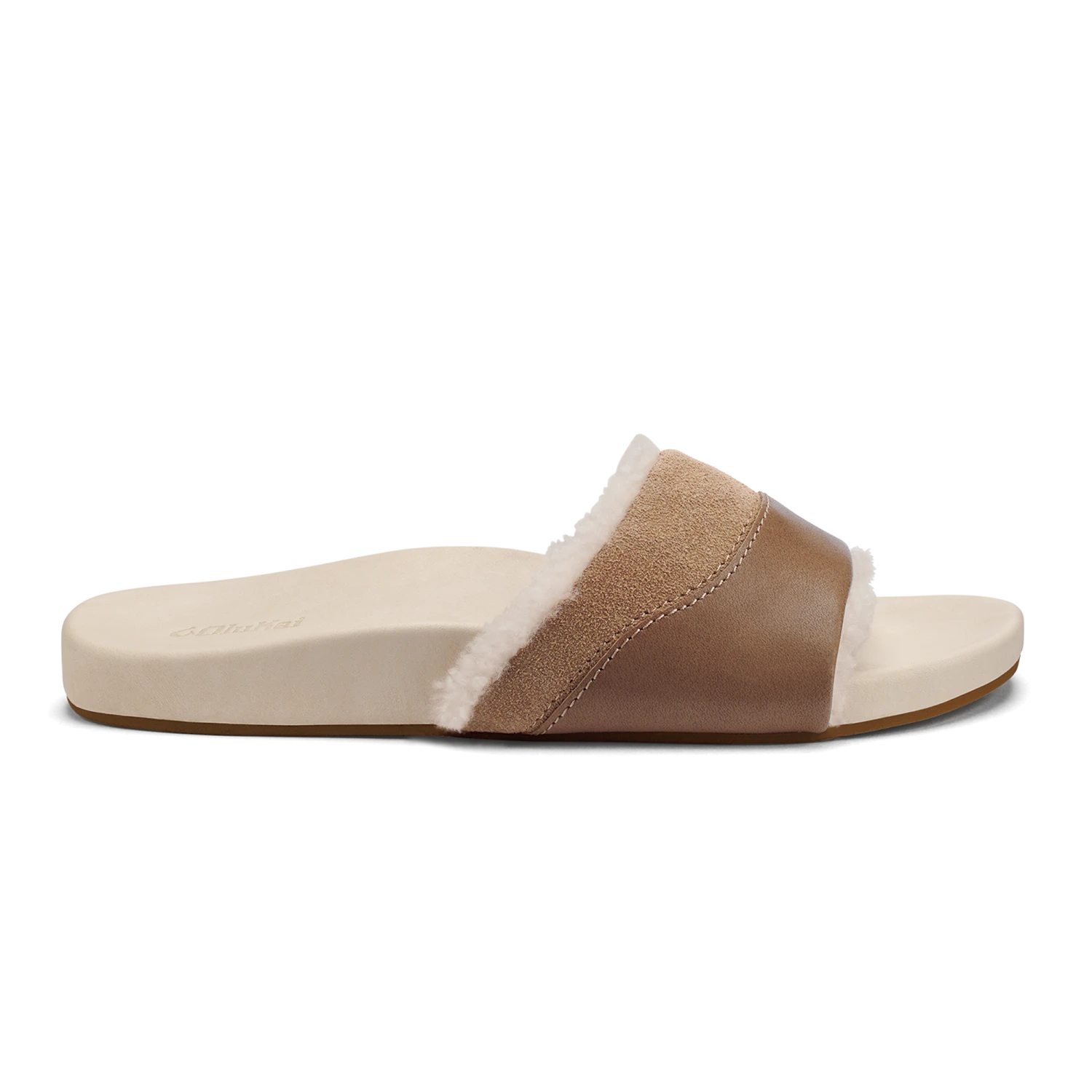OluKai Hō'ala Slide – Tan / Puka