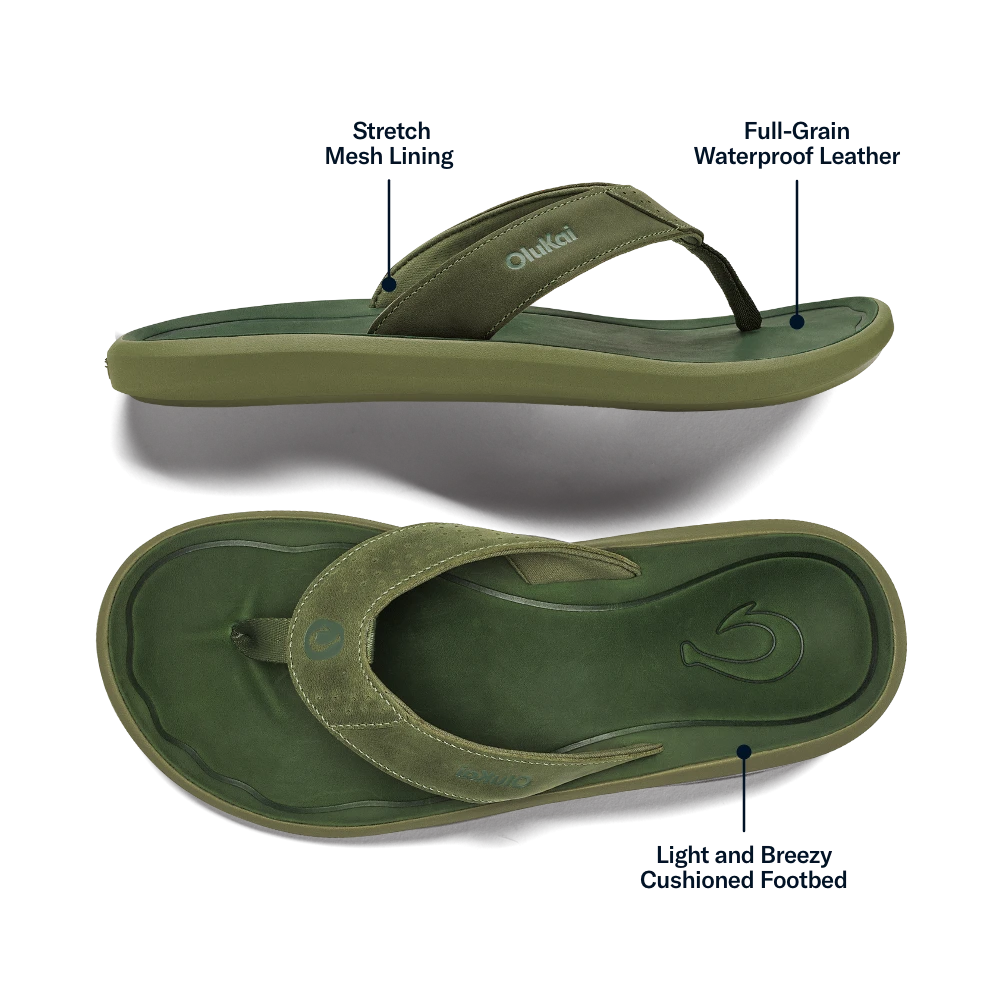 OluKai Pili – Desert Moss / Deep Green - Image 2