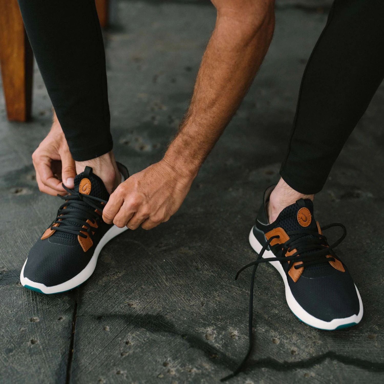 OluKai Manele – Black / Dark Shadow - Image 5